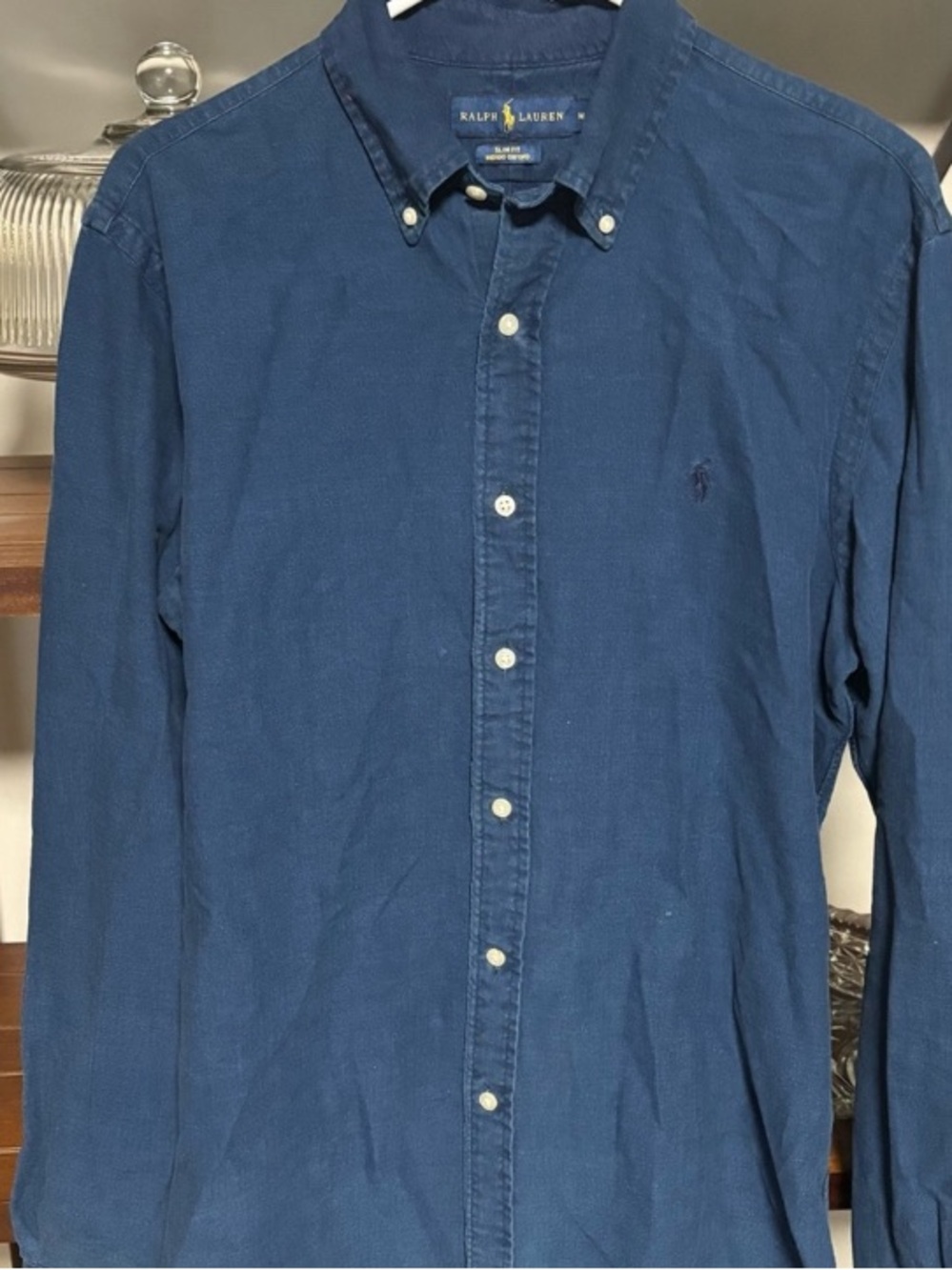 Ralph Lauren Men's Indigo Button-Down Shirt